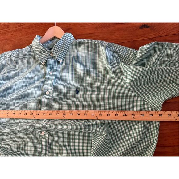 Ralph Lauren Blake Green Check Short Sleeve Shirt Size XXL - Picture 5 of 7